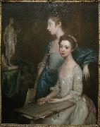 Thomas Gainsborough Portrait of the Artist's Daughters oil painting artist